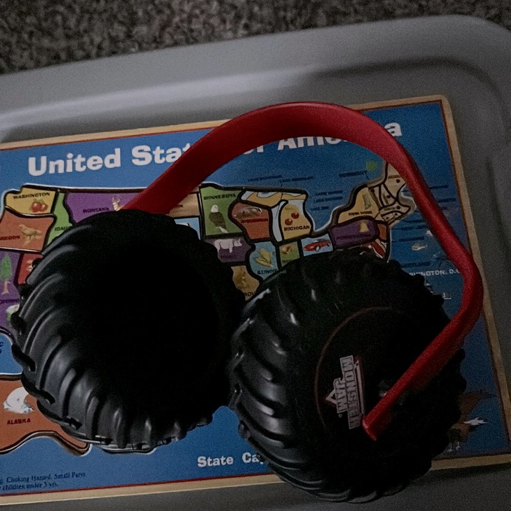 Monster jam tires ear hearing  protection noise reduction.